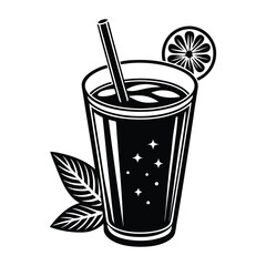 healthy drink item on white background