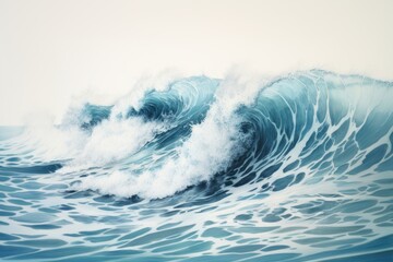 Fototapeta premium A turbulent sea nature ocean splashing.