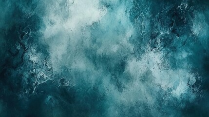 Fototapeta premium Teal Textured Abstract Background with Dark Tones.