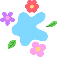 Splashing water drop for decorate Songkran festival