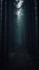 Dark aesthetic forrest wallpaper woodland outdoors nature.