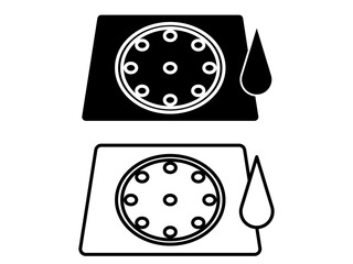 drain line icon illustration vector graphic. Simple element illustration vector graphic, suitable for app, websites, and presentations isolated on white background