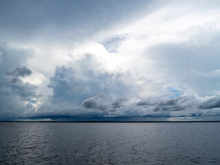 Amazon river landscape near the city of Manaus.