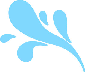 Splashing water drop for decorating Songkran festival