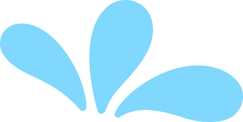 Splashing water drop for decorating Songkran festival