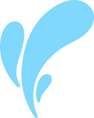 Splashing water drop for decorating Songkran festival