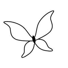 Hand drawn butterfly 