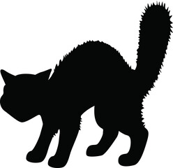 Black cat Cricut and Silhouette SVG file