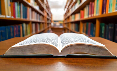 Fototapeta premium a braille book in library picture