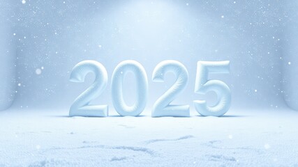 Happy New Year 2025, Frosty 2025 for Winter-Themed New Year Celebrations