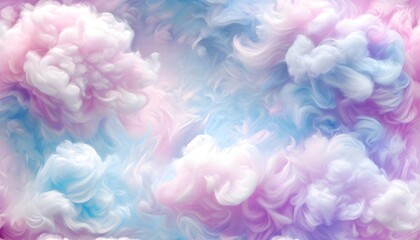 Fototapeta premium Dreamy abstract clouds in pastel colors, perfect for serene background or meditation theme