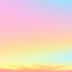 Obraz premium A serene gradient sky showcasing soft hues of pink, orange, and blue, evoking a peaceful and tranquil atmosphere.