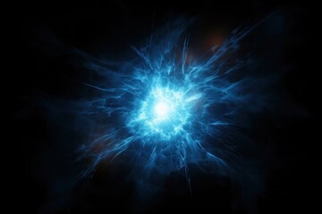 Fototapeta premium Blue light effect photo