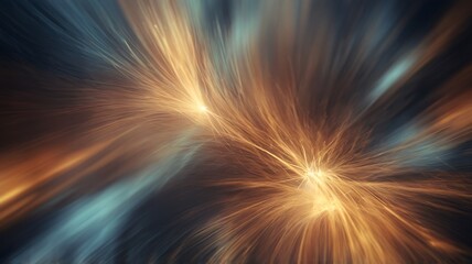 Abstract Golden Light Streaks Background