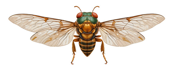 cicada isolated on transparent background