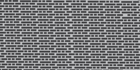 Fototapeta premium Dark black brick wall background. architecture construction stone block brick wallpaper. Brick wall seamless pattern, black isolated on white background, vector illustration.