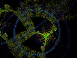 Imaginatory fractal abstract background Image