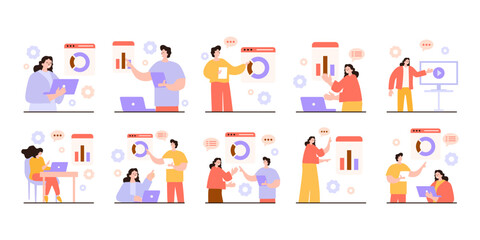 Mentoring Illustration, Life Coach for Consultation, Motivation, Transparent Background