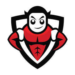 Fitness Company mascot logo  shield