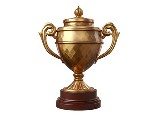 Fototapeta premium a gold trophy with two handles