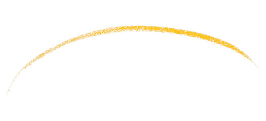 Yellow pencil line drawing set on a white background.