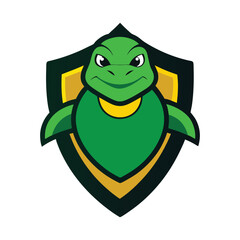 Turtle Mascot Logo   shield