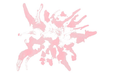 Fototapeta premium Pink splash stains on white background