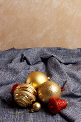 merry christmas december new year holiday photo plate background ornament top view decoration event