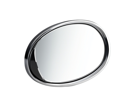 Car side mirror on a transparent background