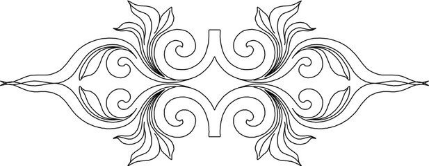 Sketch vector illustration silhouette design drawing decoration ornament classic vintage ethnic traditional 