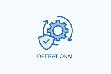 Operational vector  or logo sign symbol illustration
