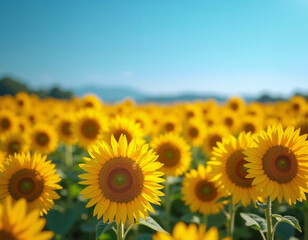 Fototapeta premium Sunflower Field.