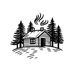Obraz premium Cabin in the Woods