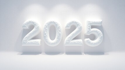 Happy New Year 2025, Frosty 2025 for Winter-Themed New Year Celebrations