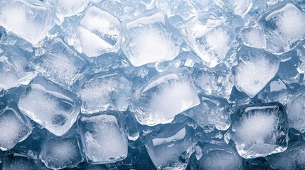 Crushed ice melting under the heat of the sun on a hot day