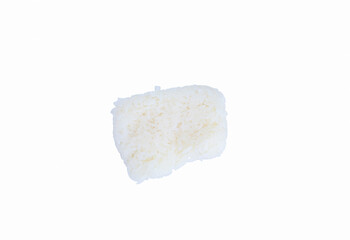 Sticky rice on white background.