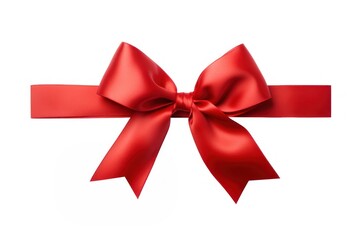 Fototapeta premium Christman ribbon red celebration anniversary.