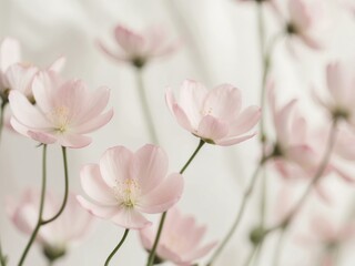 Fototapeta premium Beautiful Floral Background with Pink Flowers.