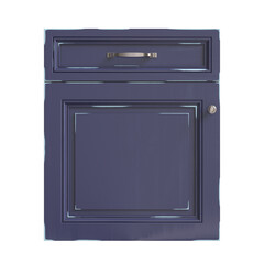 Obraz premium Kitchen facade, doors for kitchen cabinets 3D rendering, front view