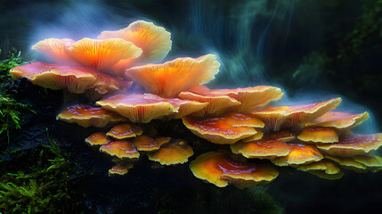 A Captivating Motion Blur of Growing Mushrooms Revealed Through a Unique 2 Days Exposure Technique in Nature