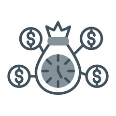 Investment Timing Icon Design
