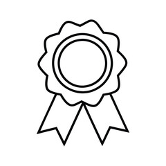 Classic Seal and Ribbon Vector Illustration - Decorative Badge Emblem for Certification, Awards, and Prestige Branding Design