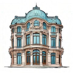 Fototapeta premium the AI Image Generator, Stunning Modern Victorian Mansion