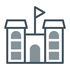 Castle Vector Icon Design