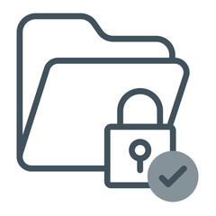 Folder Permissions Vector Icon Design