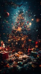 The Chaos and Joy of the Holidays Surround the Christmas Tree