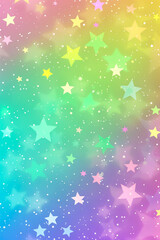 A colorful background with stars on it.