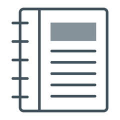 Notebook Vector Icon Design