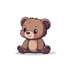 Obraz premium Cute Cartoon Bear Illustration