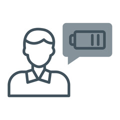 Burnout Vector Icon Design